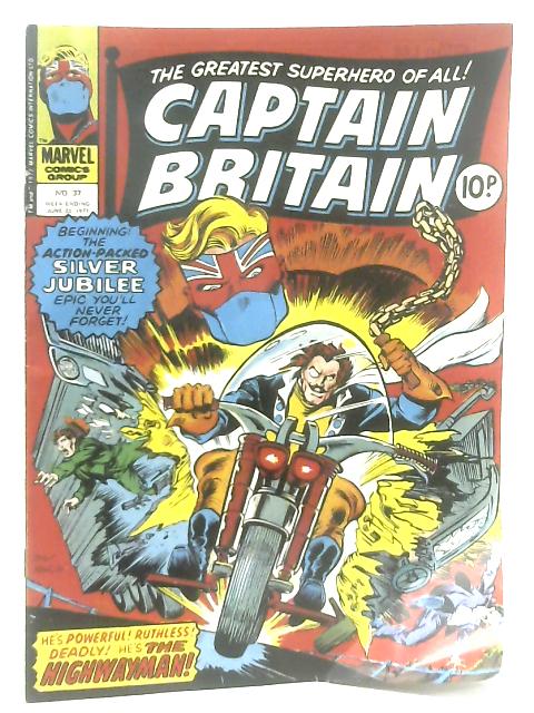 Marvel Captain Britain No 37 comic from 22th June 1977 By Anon