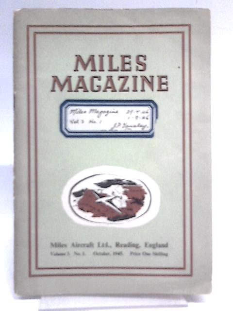 Miles Magazine Volume 3, #1 October 1945 By Unstated