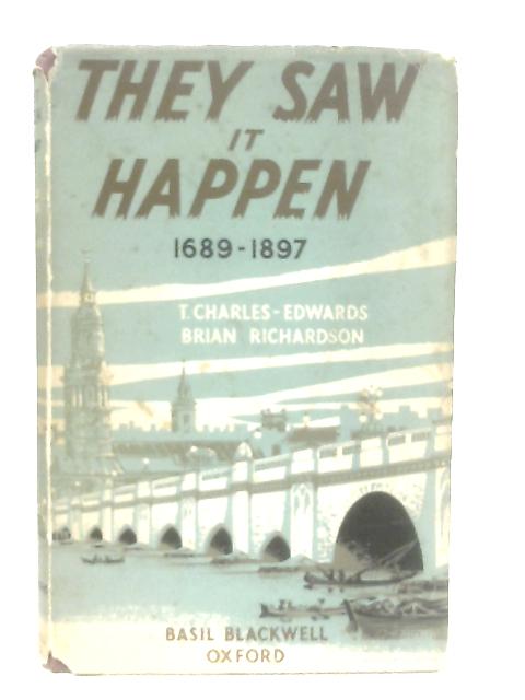 They Saw It Happen By Asa Briggs