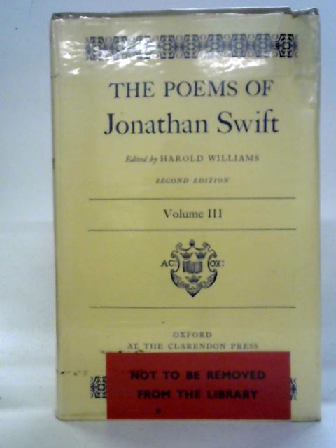 The Poems of Jonathan Swift, Volume III By Jonathan Swift