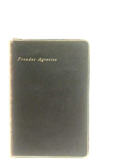 Frondes Agrestes...Readings in Modern Painters By John Ruskin