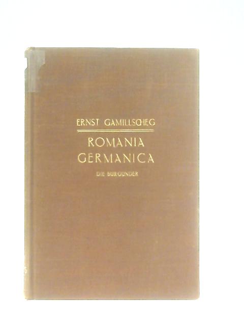 Romania Germanica Band III von Ernst Gamillscheg