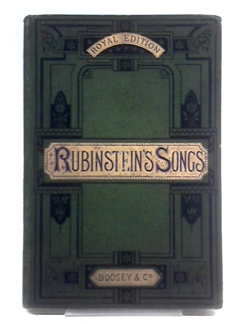 Fifty Songs By Rubinstein von William Stigand