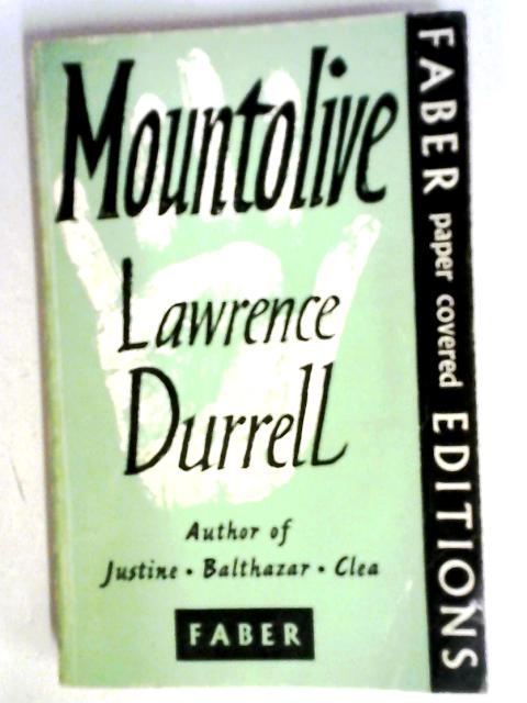 Mountolive By Lawrence Durrell