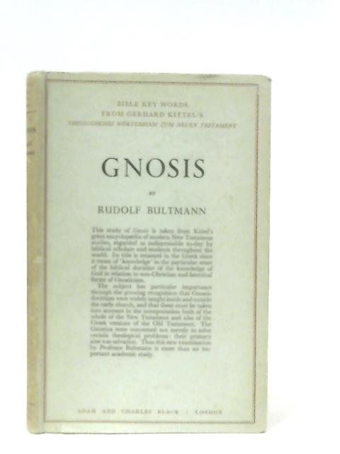 Gnosis By Rudolf Bultmann