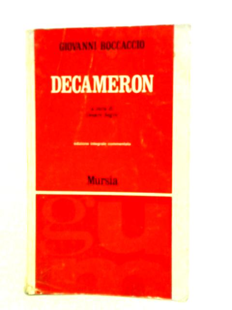 Decameron Volume 1 By Giovanni Boccaccio