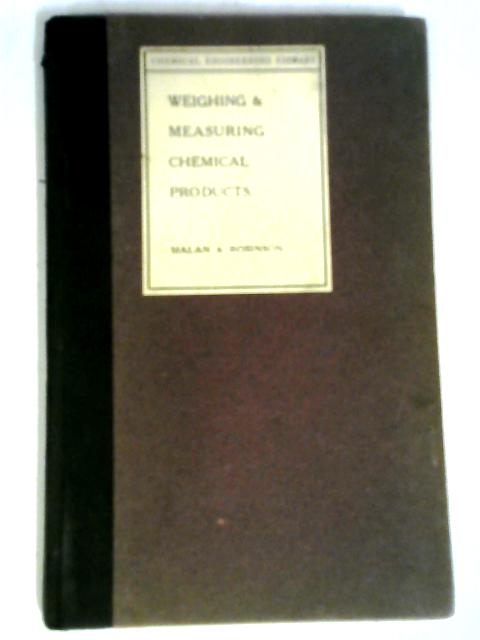 The Weighing And Measuring Of Chemical Substances Products von H. L. Malan, A. I Robinson