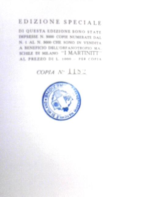 Giannino ha Cinquant' Anni. 1899-1949 By Renato Simoni Orio Vergan