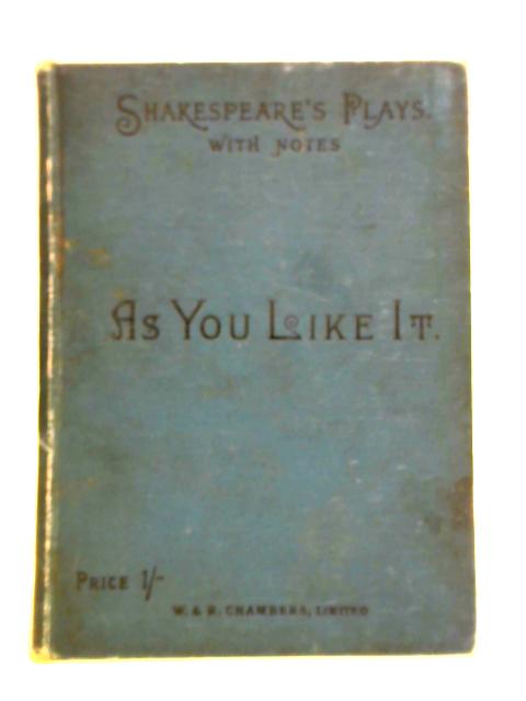 As You Like it By William Shakespeare