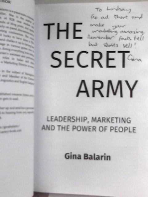 The Secret Army By Gina Balarin