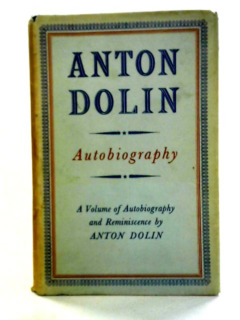 Autobiography By Anton Dolin