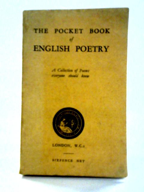 Pocket Book of English Poetry von Various