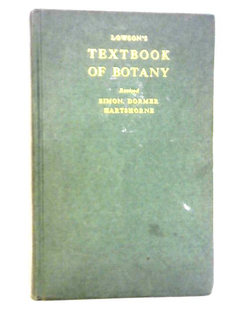Lowson's Textbook of botany By E.W. Simon Ed.
