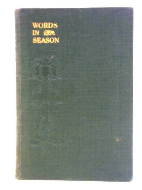 Words in Season von Henry B. Browning