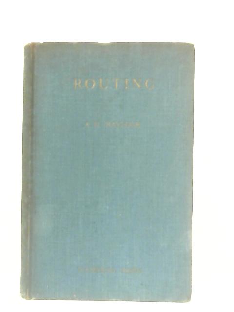 Principles of Machine Woodworking: Routing By A. H. Haycock