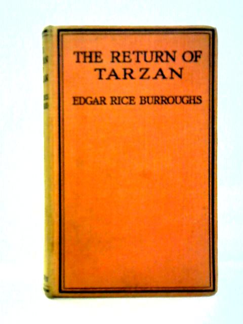 The Return Of Tarzan By Edgar Rice Burroughs