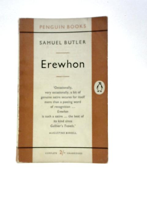 Erewhon By Samuel Butler