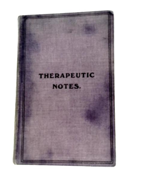 Therapeutic Notes By Unstated