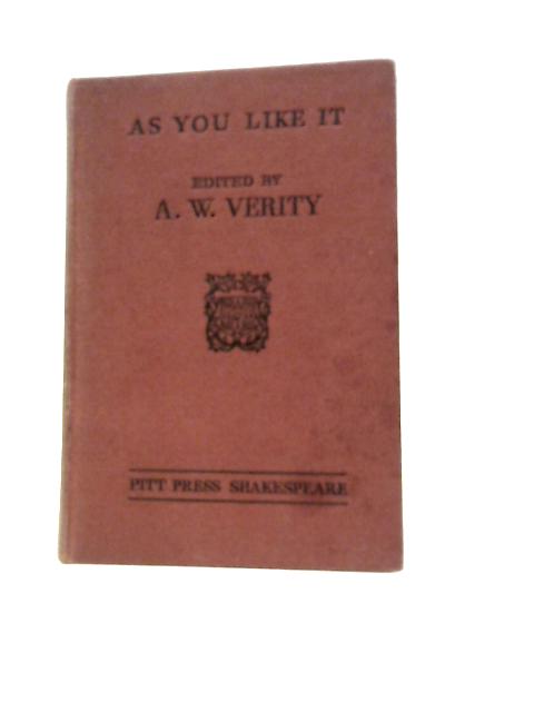 As You Like It (The Pitt Press Shakespeare) von William Shakespeare