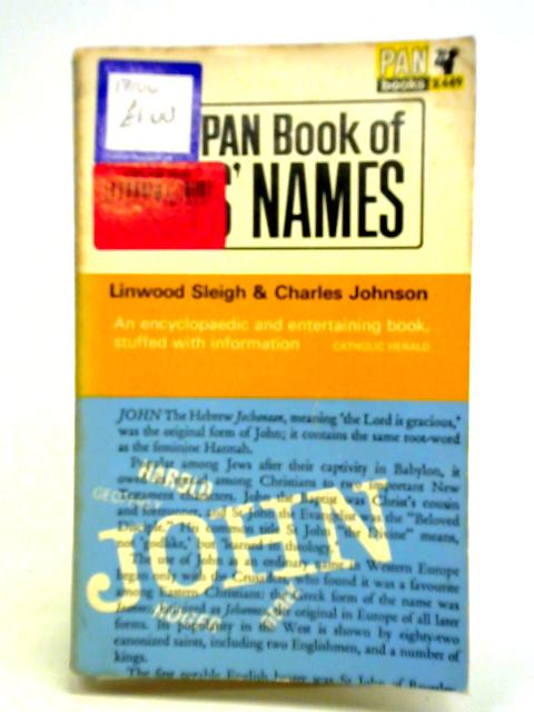 The Pan Book of Boys' Names By Linwood Sleigh and Charles Johnson