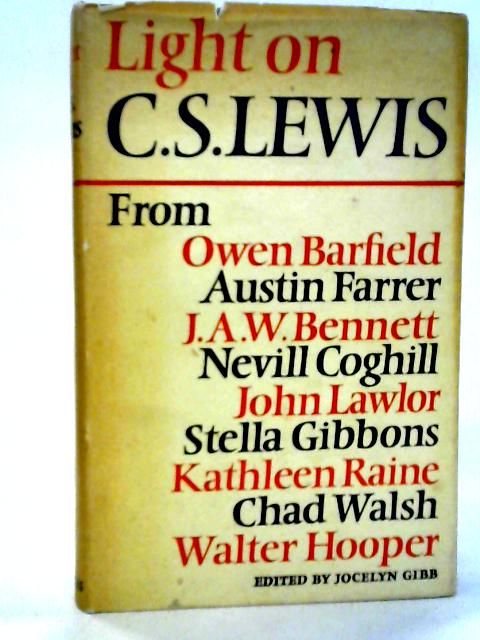 Light on C.S. Lewis By Owen Barfield et al.