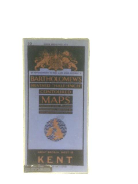 Revised Half-Inch Contoured Maps Great Britain Sheet 10 Kent By Anon