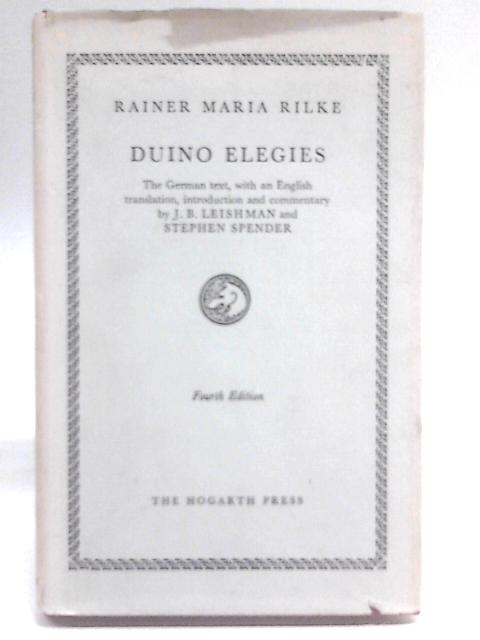 Duino Elegies By Rainer Maria Rilke