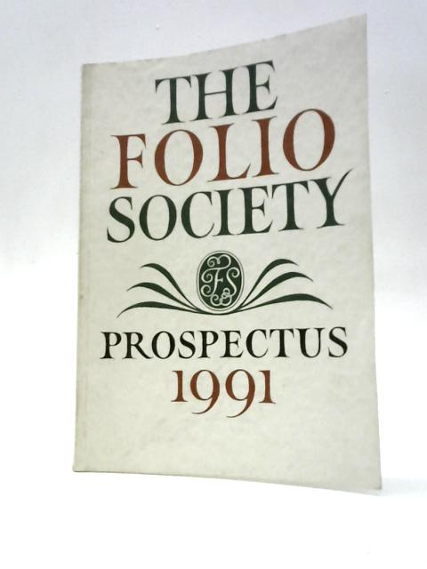 The Folio Society Prospectus 1991 By Unstated