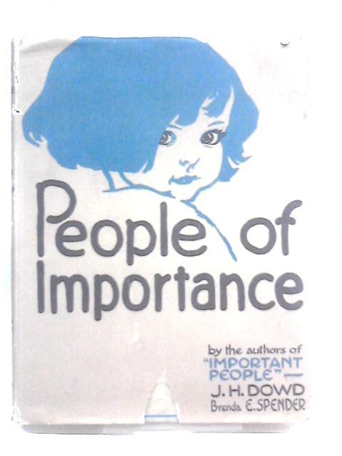 People of Importance By Brenda E. Spender