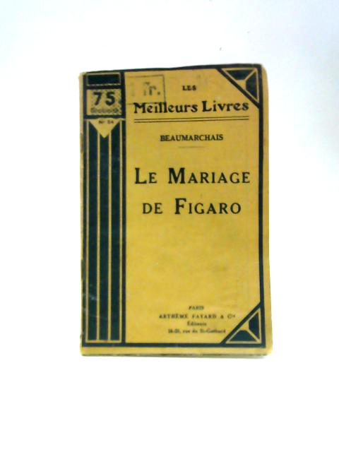 Le Mariage De Figaro By Beaumarchais