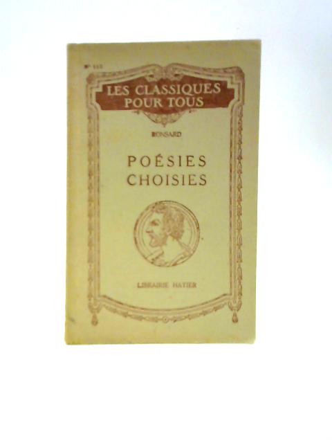 Poesies Choisies von Ronsard