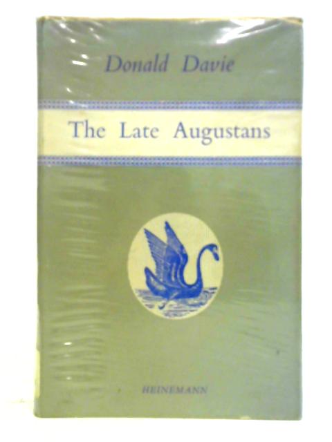 The Late Augustans By Donald Davie