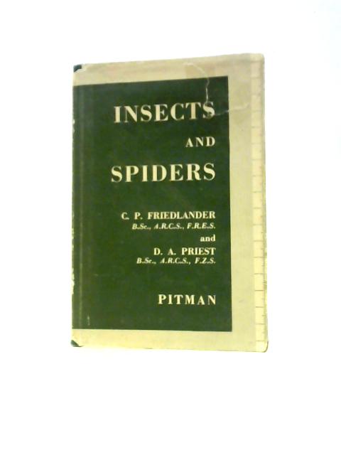 Insects And Spiders By C P Friedlander and D A Priest