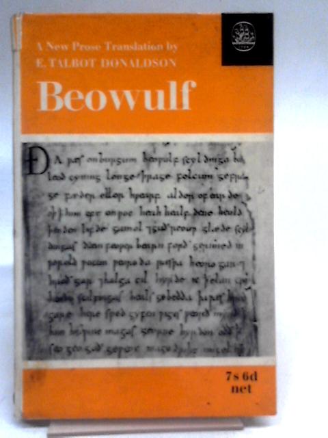 Beowulf By E. Talbot Donaldson