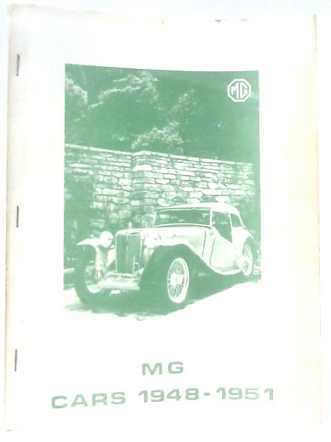 MG Cars 1948-1951 By Anon