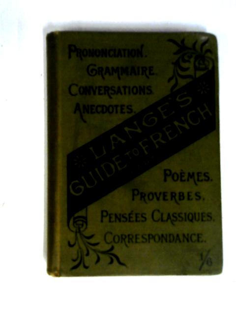 Lange's Guide to French Part I By Hermann Lange