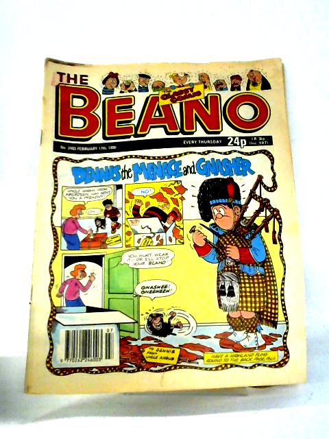 The Beano No 2483, February 17th, 1990 By unstated