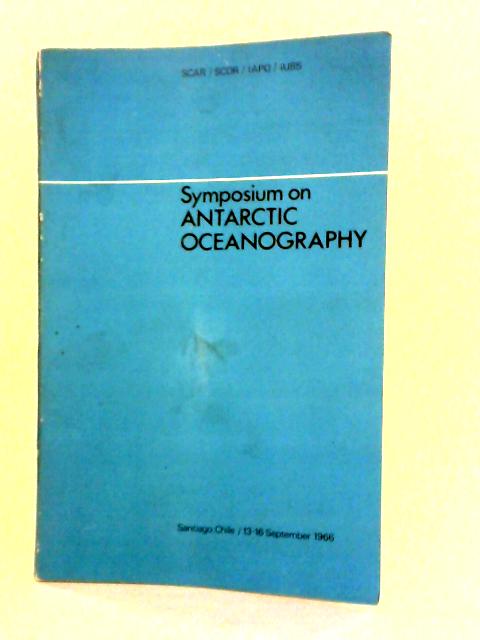 Symposium On Antarctic Oceanography von Various