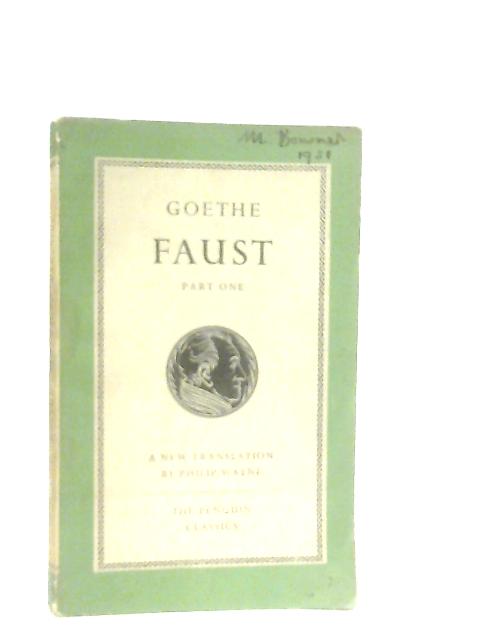 Faust Part One By Goethe