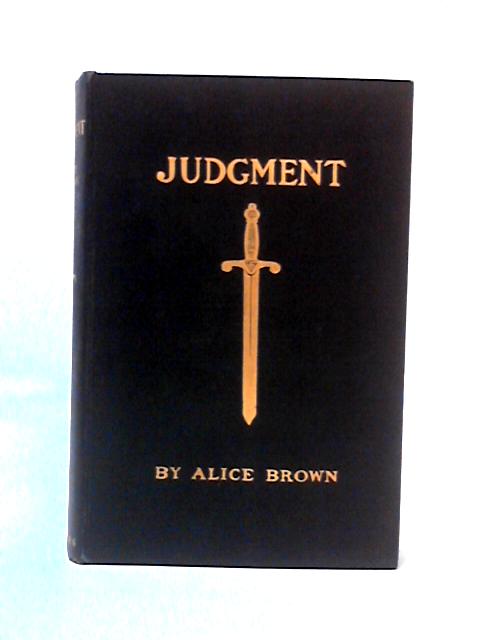 Judgment By Alice Brown