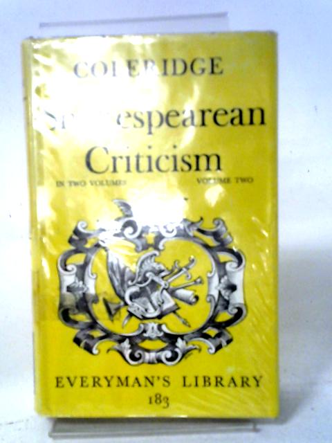 Shakespearean Criticism: Volume 2 von Samuel Taylor Coleridge