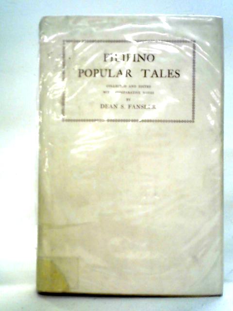 Filipino Popular Tales von Dean S. Fansler