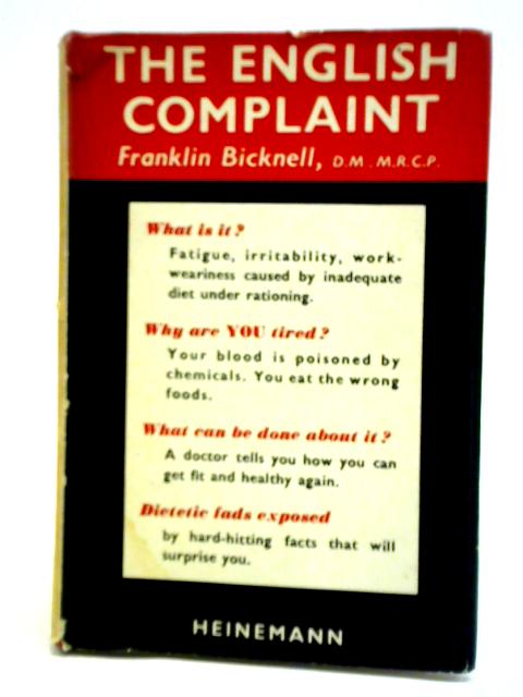 The English Complaint By Franklin Bicknell