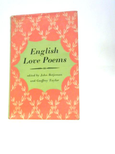 English Love Poems By John Betjeman and Geoffrey Taylor