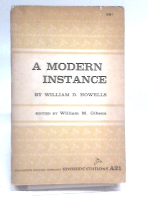 Modern Instance By William Dean Howells