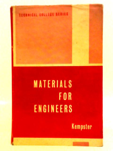 Materials For Engineers By M. H. A. Kempster