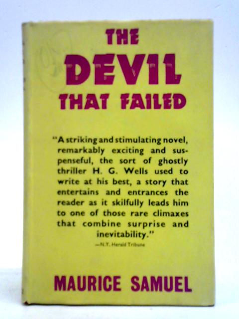 The Devil That Failed By Maurice Samuel