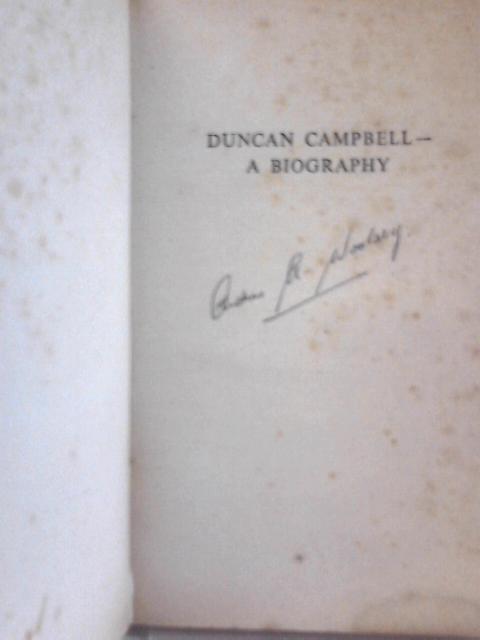 Duncan Campbell By Andrew A. Woolsey