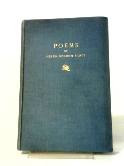 Poems of Helen Gordon Scott. With Memoir von Helen Gordon Scott