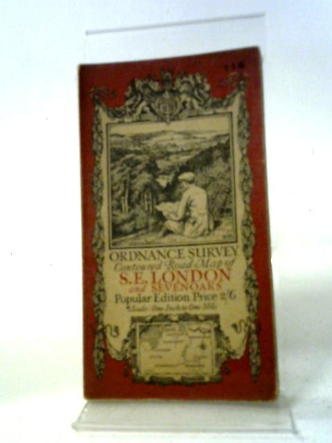 Ordnance Survey Contoured Road Map Sheet 115 S.E. London and Sevenoaks von Ordnance Survey